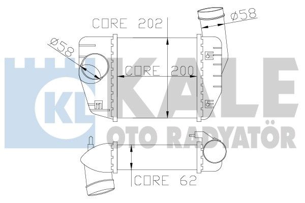 KALE OTO RADYATÖR Интеркулер 342200